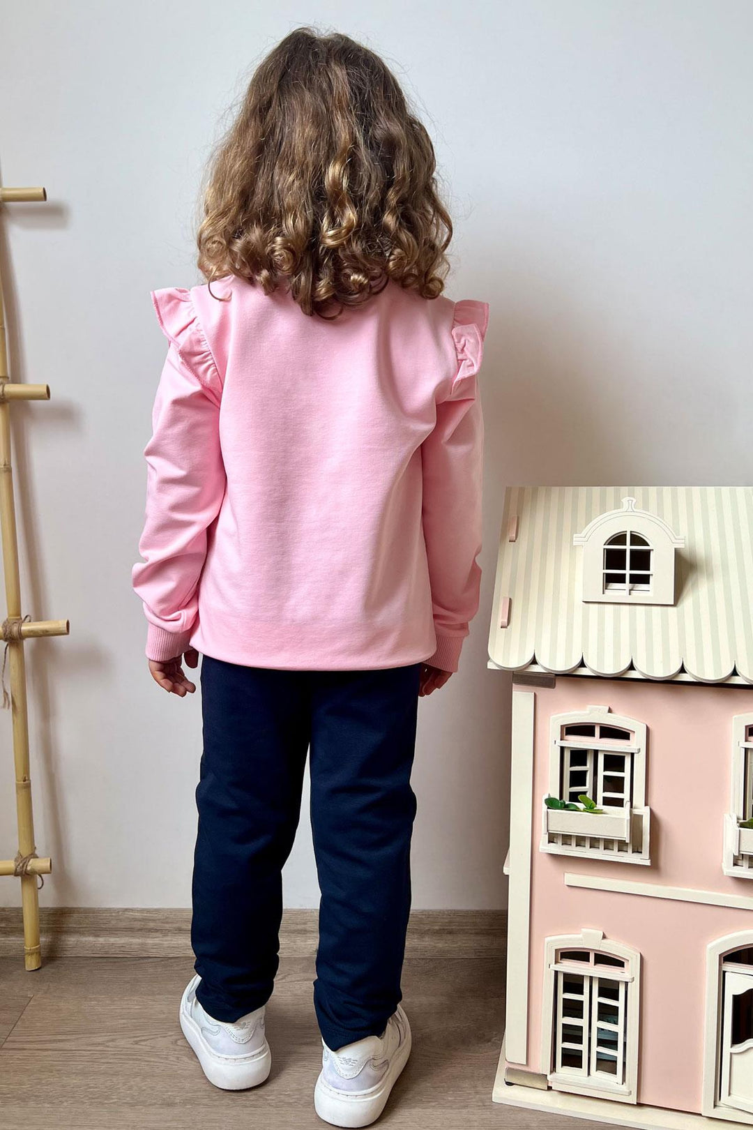 BRE Breeze Girl's Tracksuit with Cute Bunny Print, 3-8 Years, Pink - Ieper