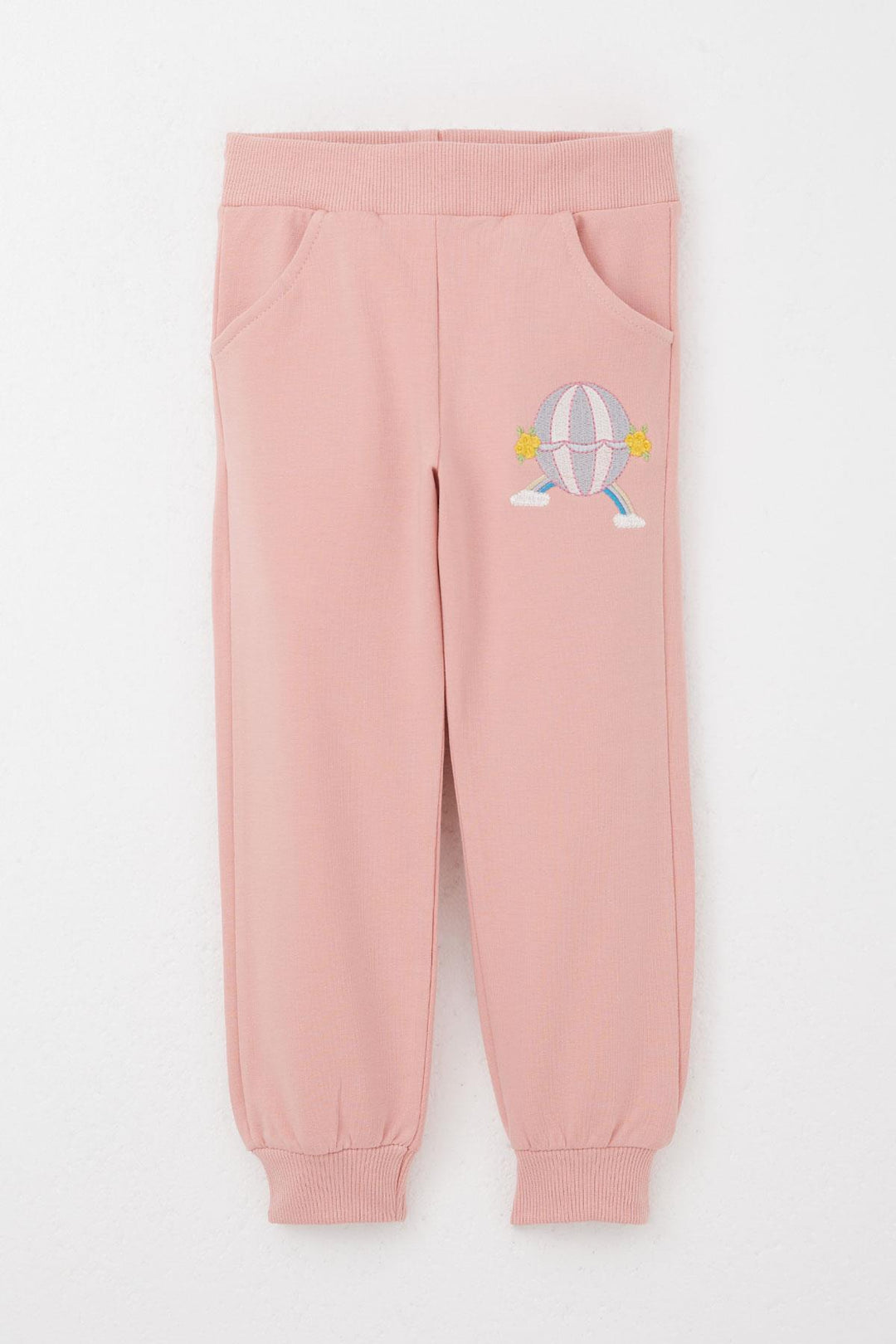 BRE Breeze Girl Child Tracksuit Flying Balloon Embroidered Teddy Bear 1.5-5 Years, Pink - Dunkerque