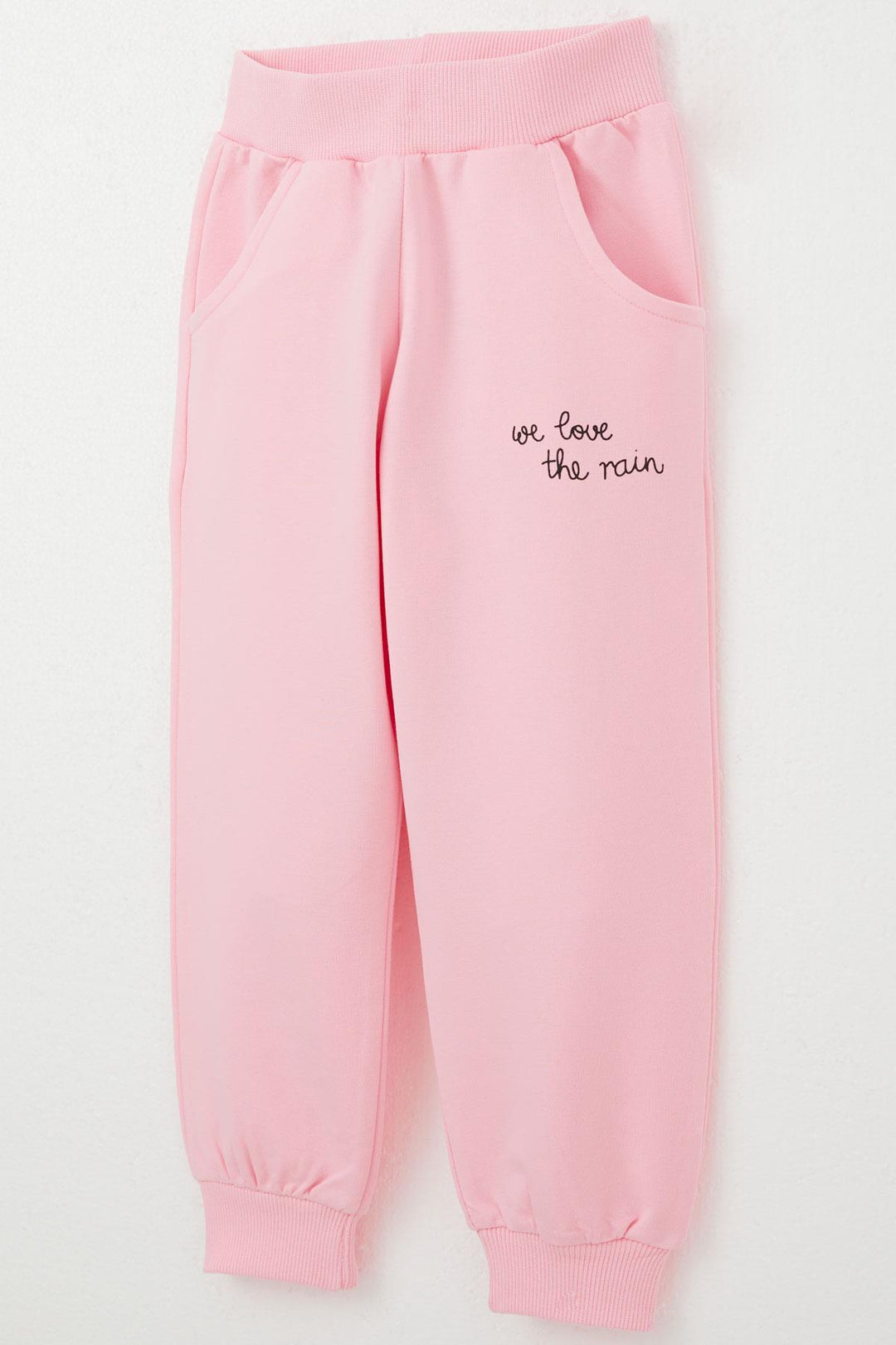 BRE Breeze Girl Child Tracksuit Rain Themed Cute Bunny Printed 1-4 Years, Ecru - Kamenicë