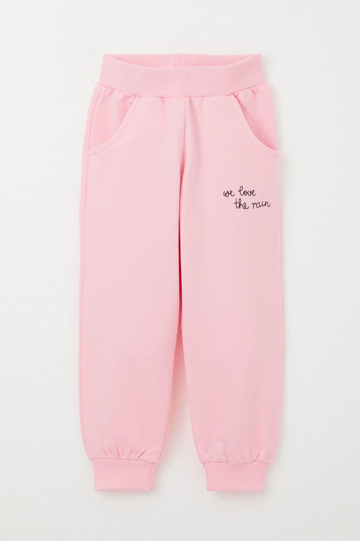 BRE Breeze Girl Child Tracksuit Rain Themed Cute Bunny Printed 1-4 Years, Ecru - Kamenicë