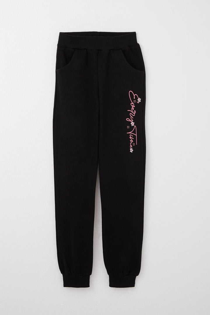 BRE Breeze Girl Child Tracksuit Printed with Flower Writing 62 Years, Rose Pink - Lochau