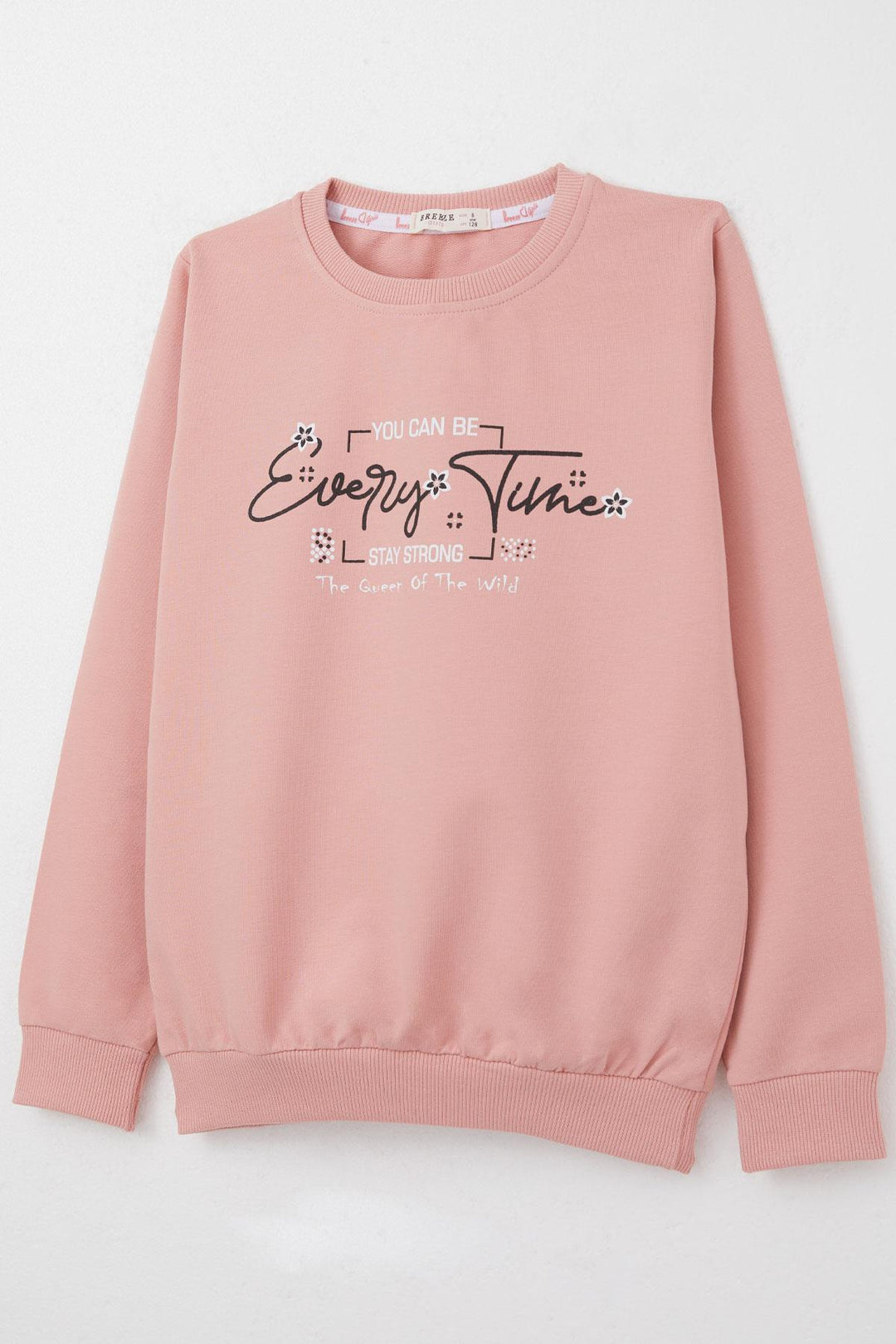 BRE Breeze Girl Child Tracksuit Printed with Flower Writing 62 Years, Rose Pink - Lochau