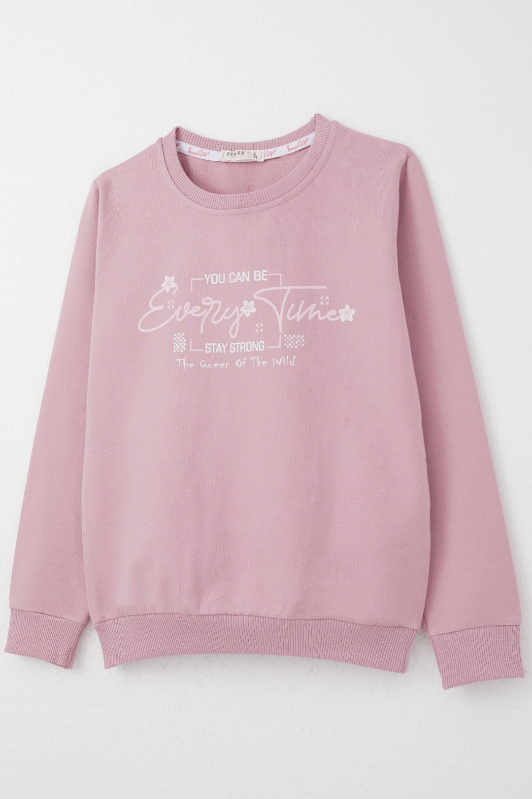 BRE Breeze Girl Child Tracksuit Printed with Flower Pattern 62 Years, Rose Pink - West Bridgford