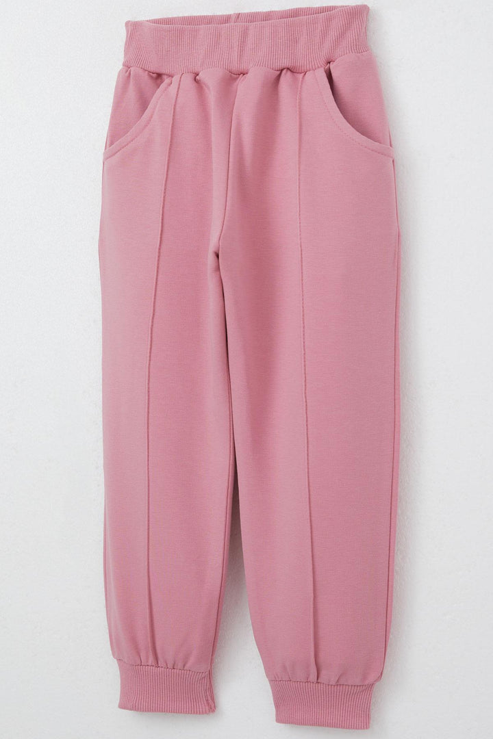 BRE Breeze Girl Child Tracksuit Printed with Heart and Star for 3-7 Years, Pink - Saint-Nazaire