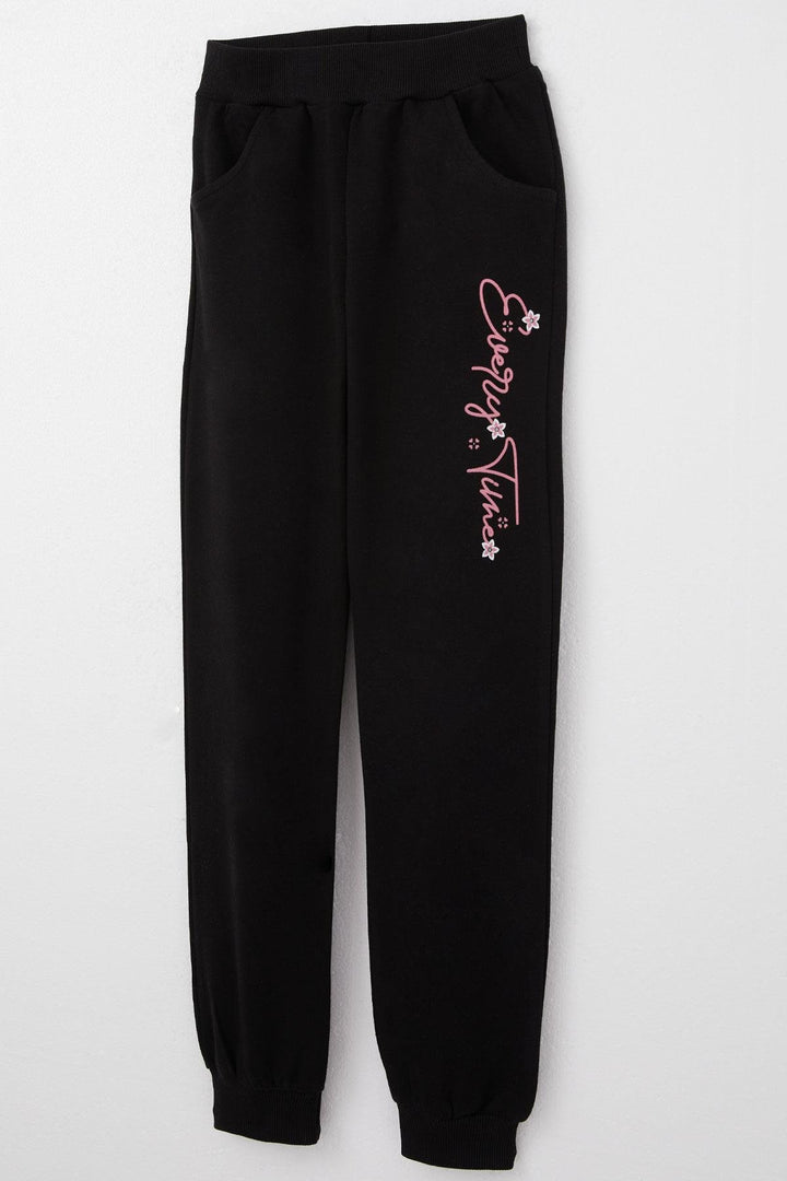 BRE Breeze Girl Child Tracksuit Printed with Flower Writing 62 Years, Rose Pink - Lochau