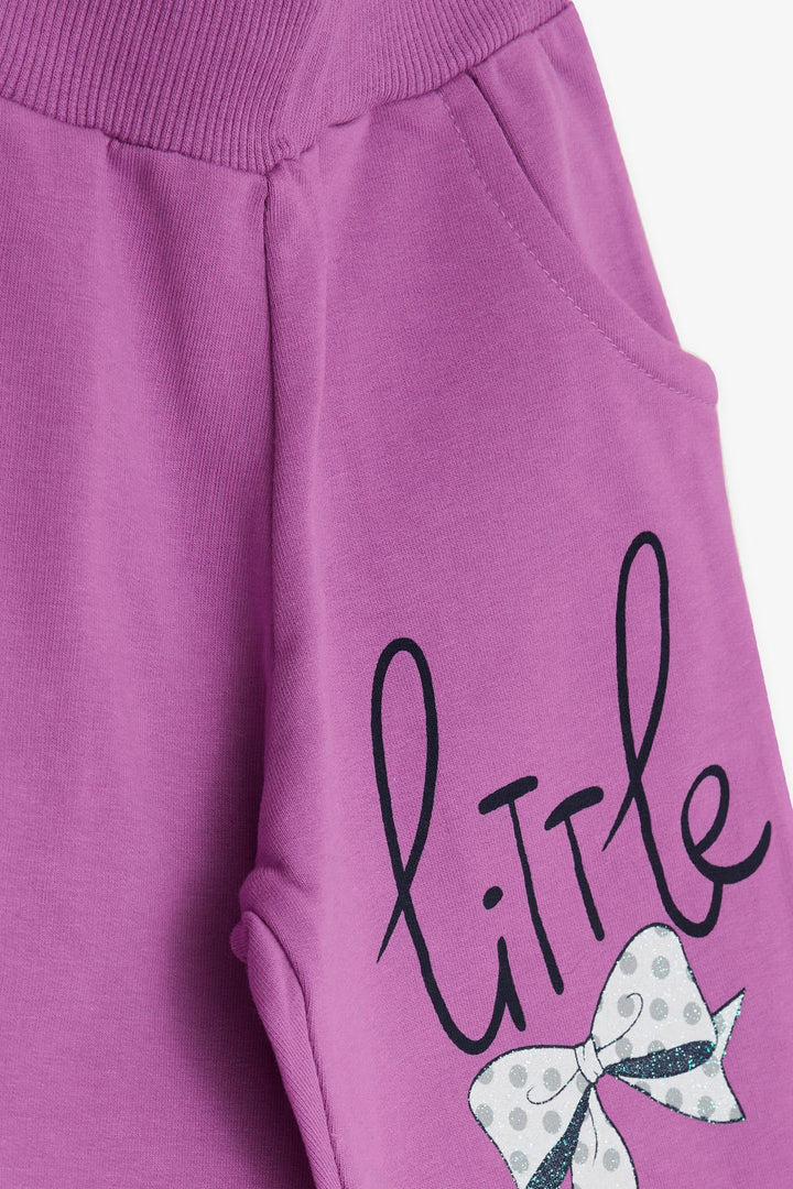 BRE Breeze Girl Child Tracksuit Bear Embroidered 1-4 Years, Light Grey Melange - Fort Worth