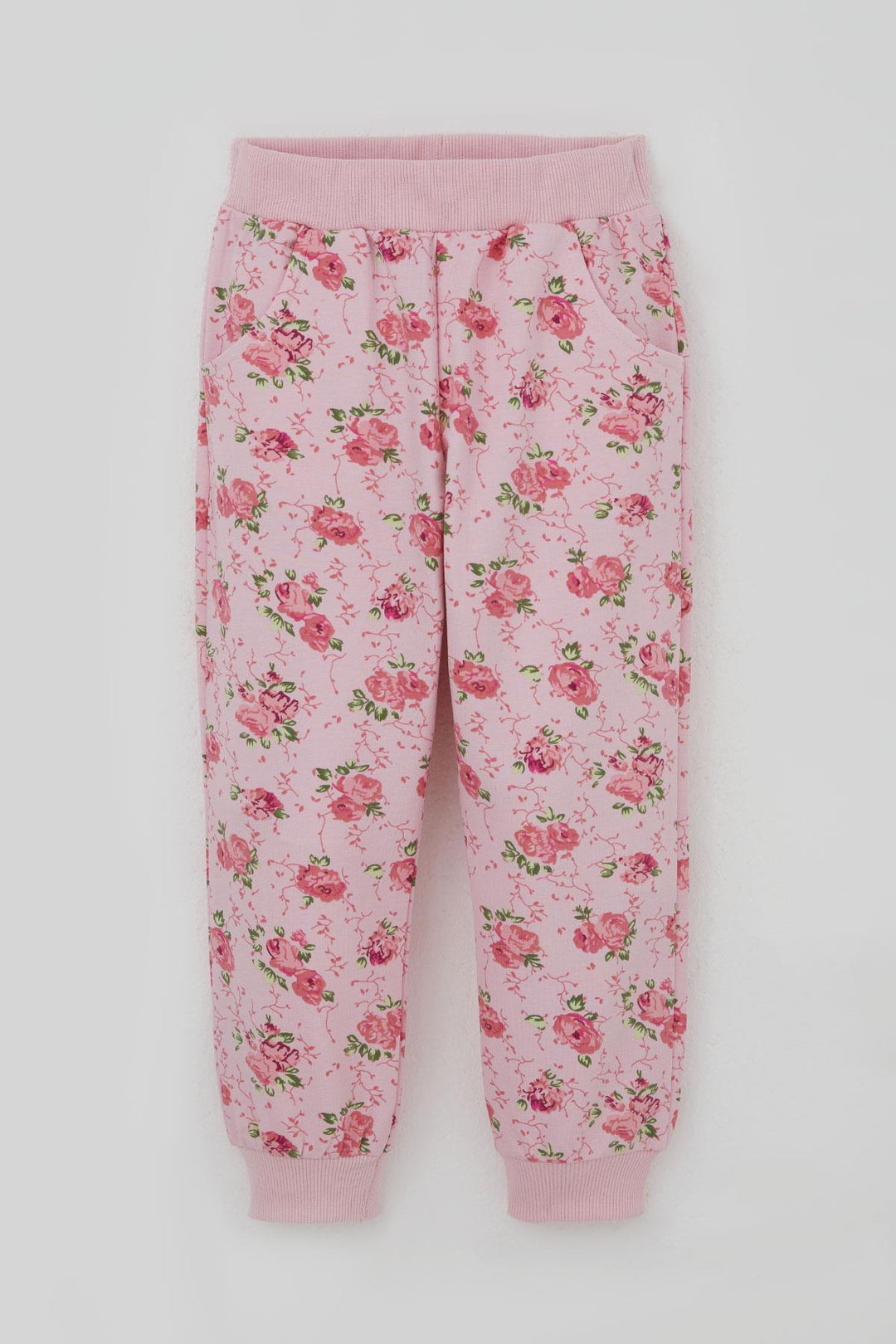 BRE Breeze Kız Çocuk Eşofman Takım Çiçek Desenli 1.5-5 Yaş, Pembe - Lynn