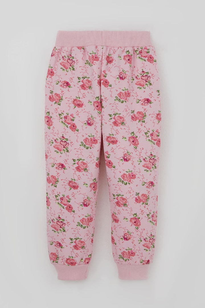BRE Breeze Kız Çocuk Eşofman Takım Çiçek Desenli 1.5-5 Yaş, Pembe - Lynn