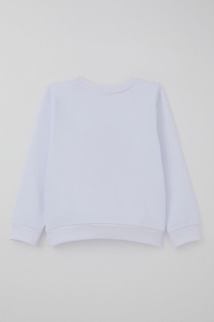 BRE Breeze Girl Child Tracksuit Love Themed Happy Bear Embroidered 3-7 Years, White - Segrate