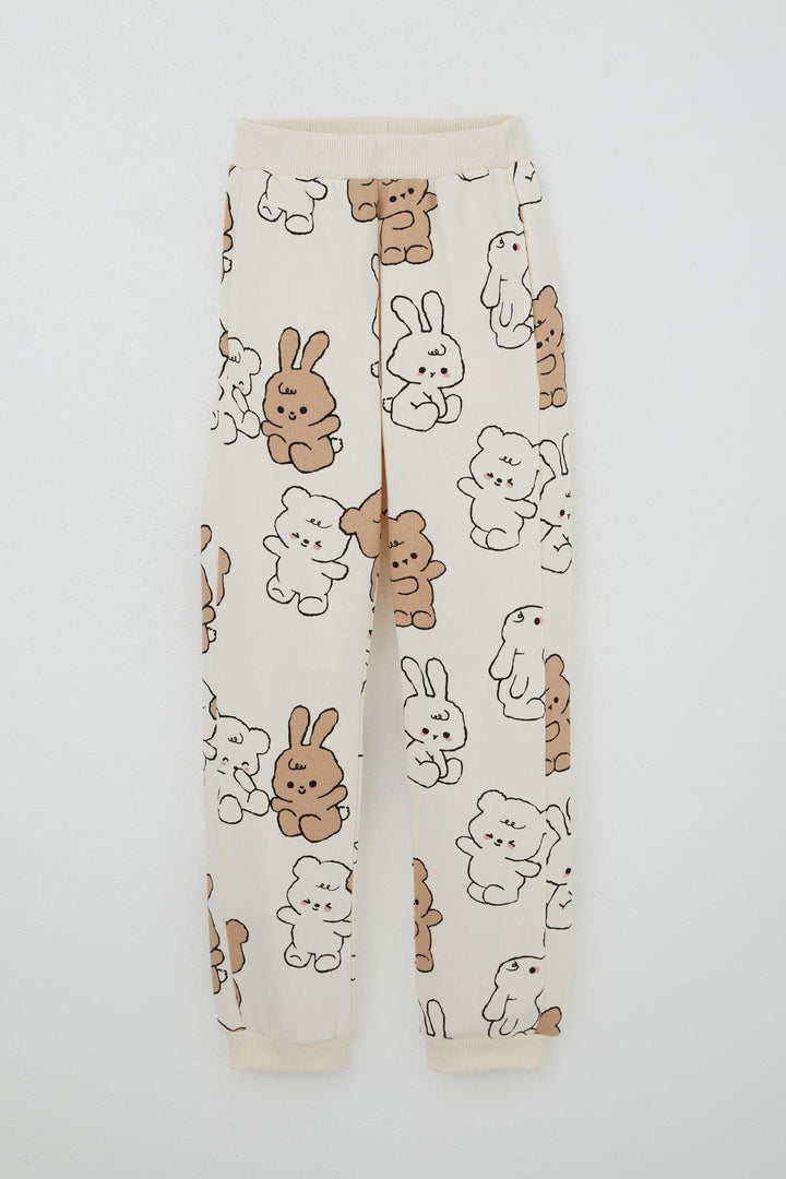 BRE Breeze Girl's Tracksuit Cute Friends 4-8 Years, Cream - Helmond