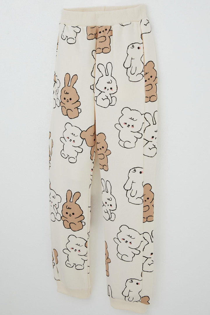 BRE Breeze Girl's Tracksuit Cute Friends 4-8 Years, Cream - Helmond