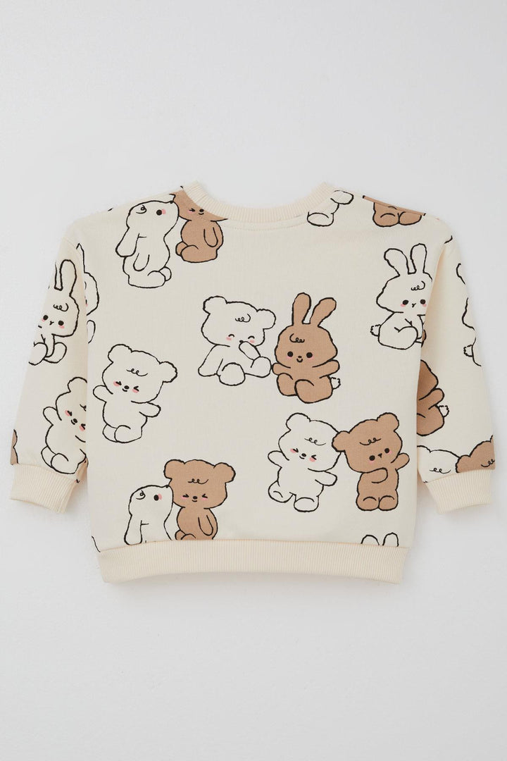 BRE Breeze Girl's Tracksuit Cute Friends 2-6 Years, Cream - San Cristóbal