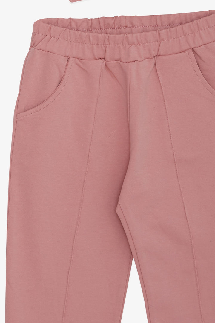 BRE Breeze Girl's Tracksuit with Glittery Girl Print, 82 Years, Rose Pink - Marion
