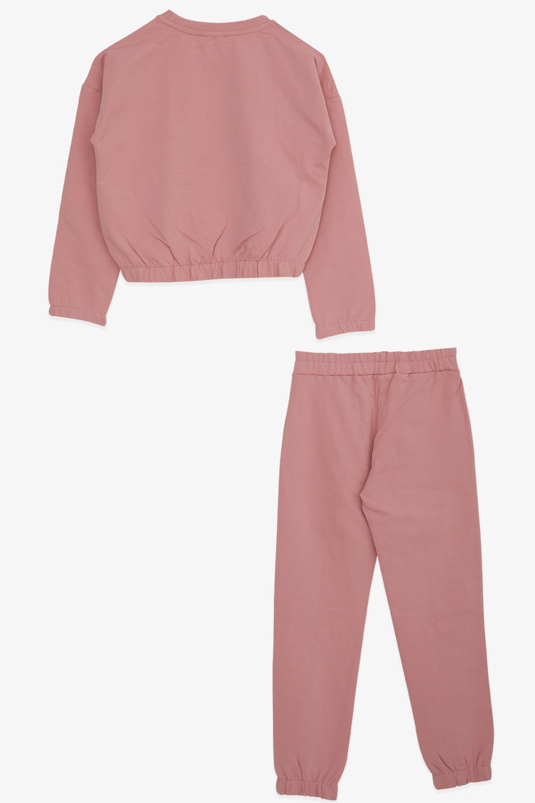 BRE Breeze Girl's Tracksuit with Glittery Girl Print, 82 Years, Rose Pink - Marion