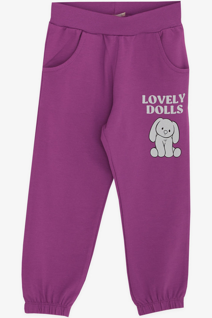 BRE Breeze Girl Child Tracksuit Set with Glittery Animal Print, 1-4 Years, White - Drachten