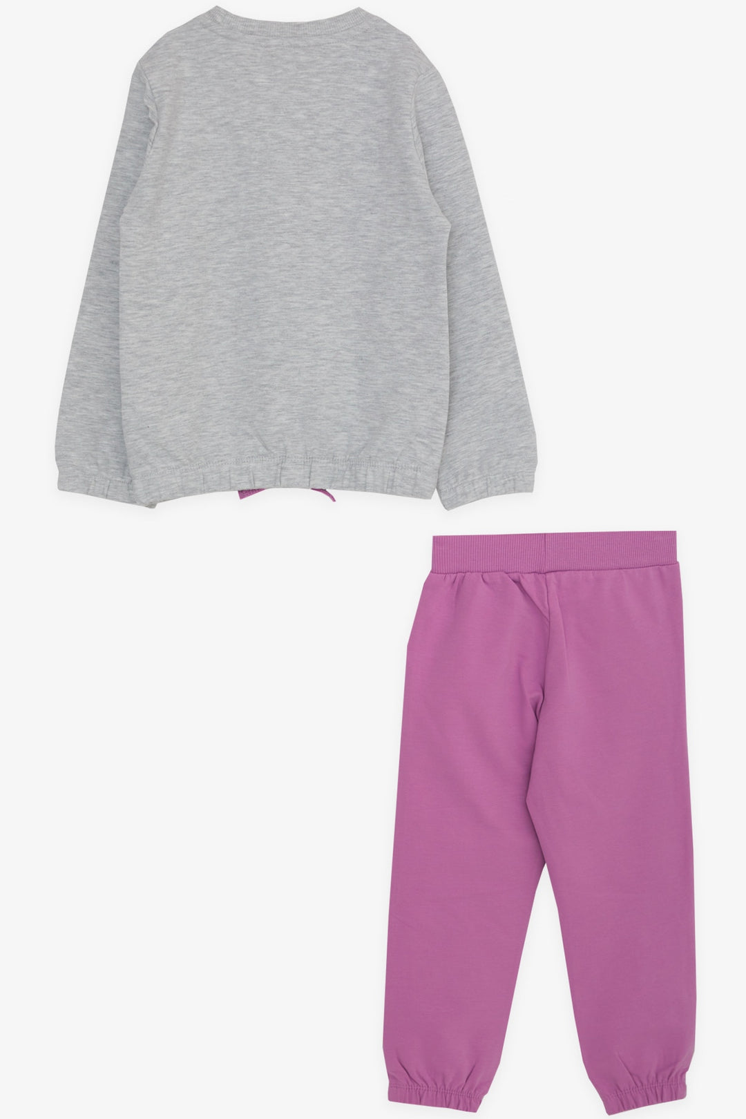BRE Breeze Girl Child Tracksuit with Glittery Animal Print, 1-4 Years, Light Grey Melange - Geelong