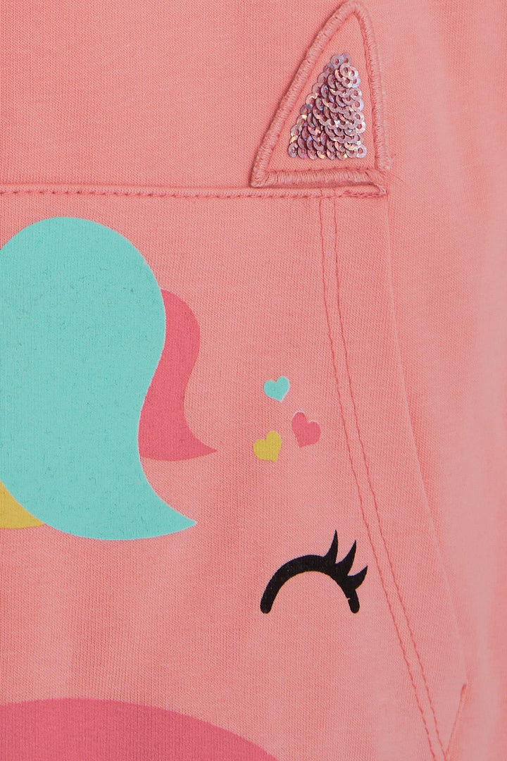 BRE Breeze Girl Child Tracksuit Unicorn Printed 1-4 Years, Powder - Xicotepec de Juárez