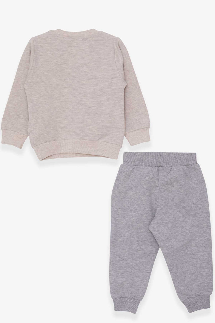 BRE Breeze Girl Child Tracksuit Unicorn Printed 1-4 Years, Beige Melange - Cerignola