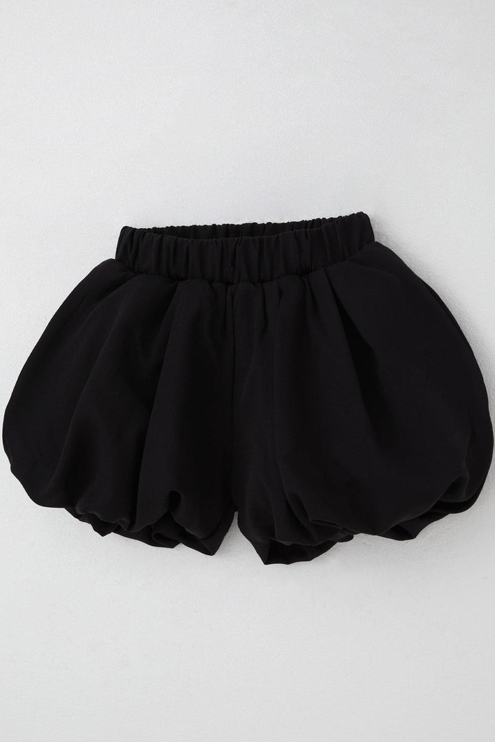 BRE Breeze Girl Child Skirt-Looking Balloon Shorts with Elastic Waist Detail, 84 Years, Black - Erkrath