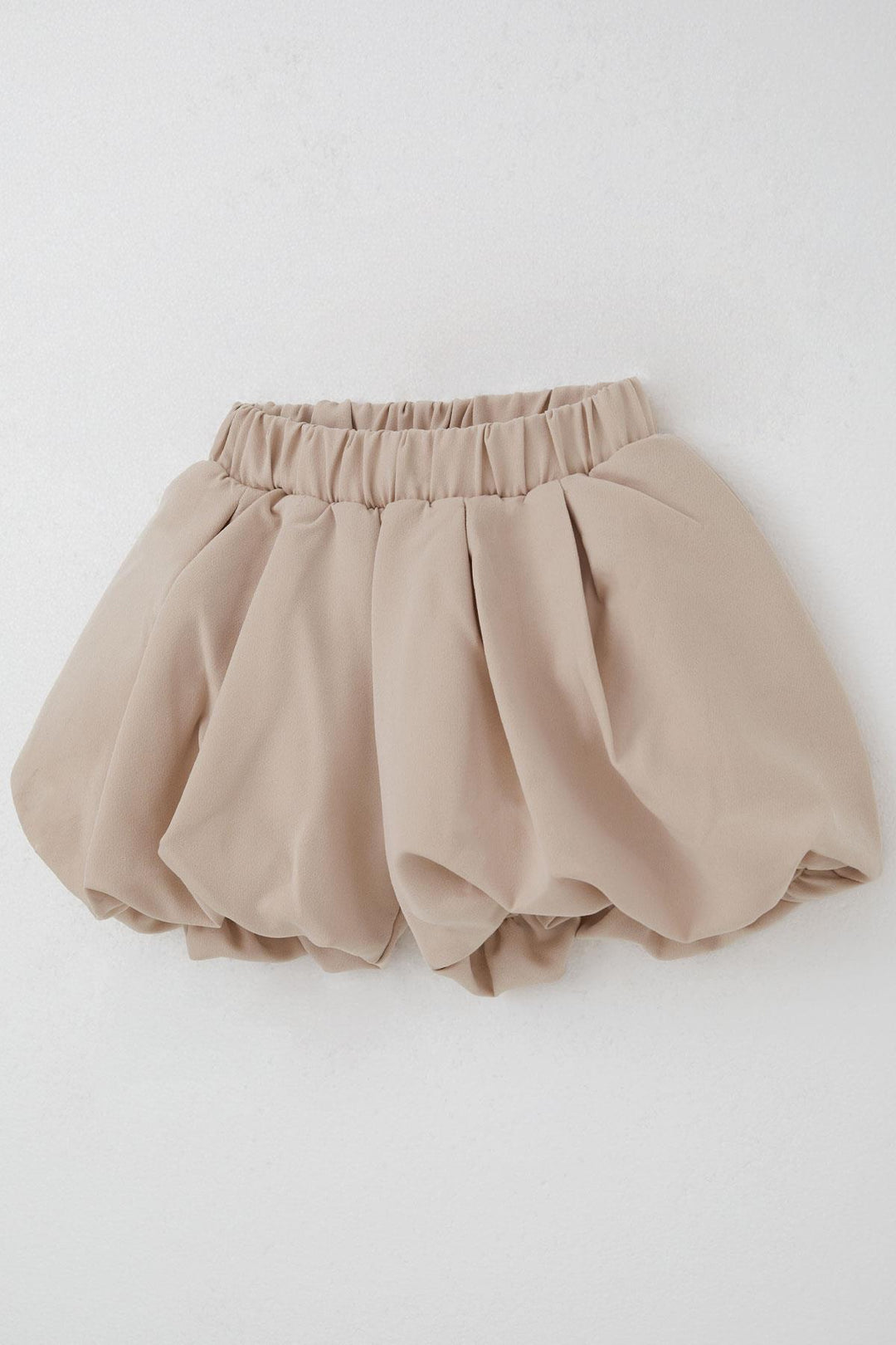 BRE Breeze Girl Child Skirt-Looking Balloon Shorts with Elastic Waist Detail, Beige, 84 Years - Garges-lès-Gonesse