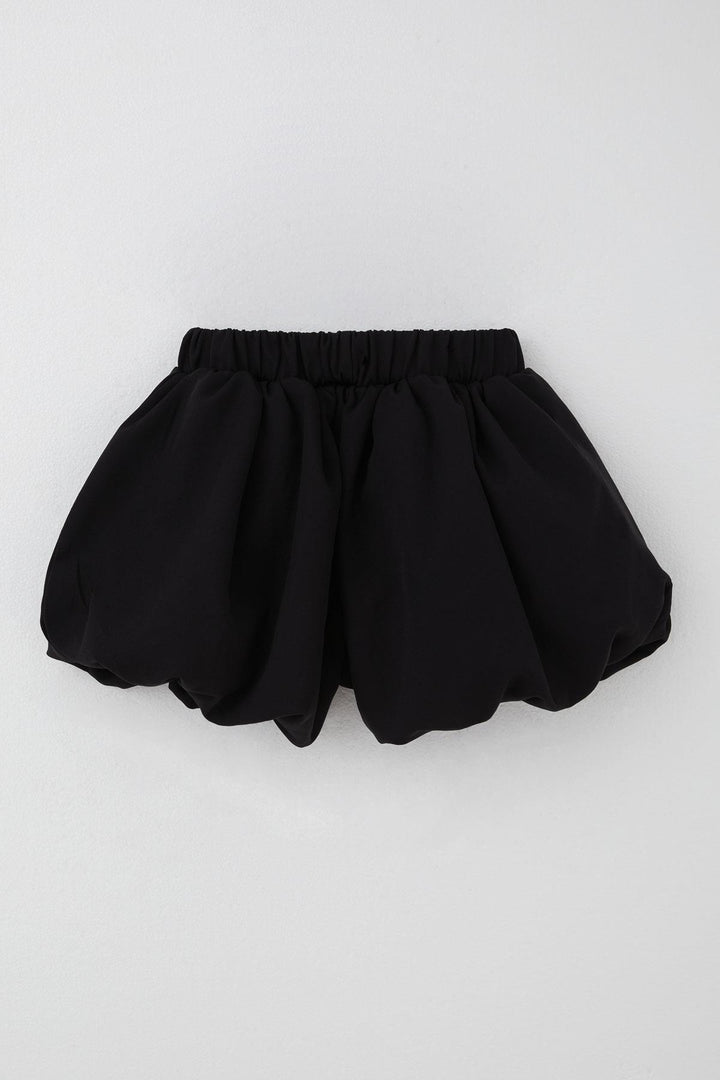 BRE Breeze Girl Child Skirt-Looking Balloon Shorts with Elastic Waist Detail, 84 Years, Black - Erkrath