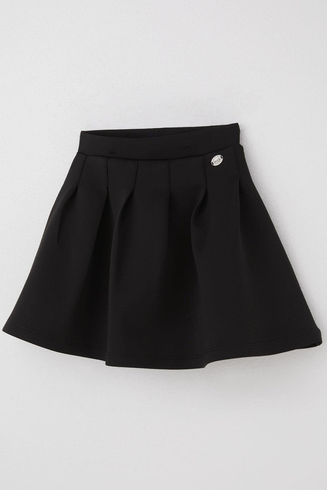 BRE Breeze Girl's Skirt with Ruffle Detail and Emblem, 84 Years, Black - Texcoco