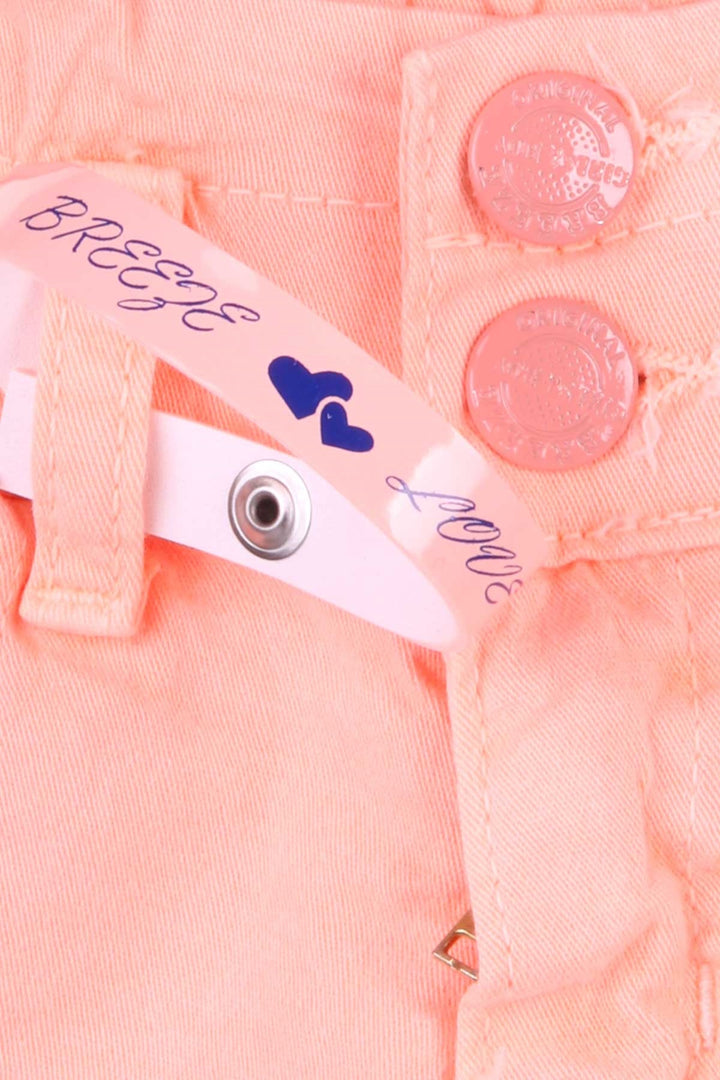 BRE Breeze شورت جبردين مع خلخال للبنات، 3-8 سنوات، برتقالي نيون - الكانتاريلا