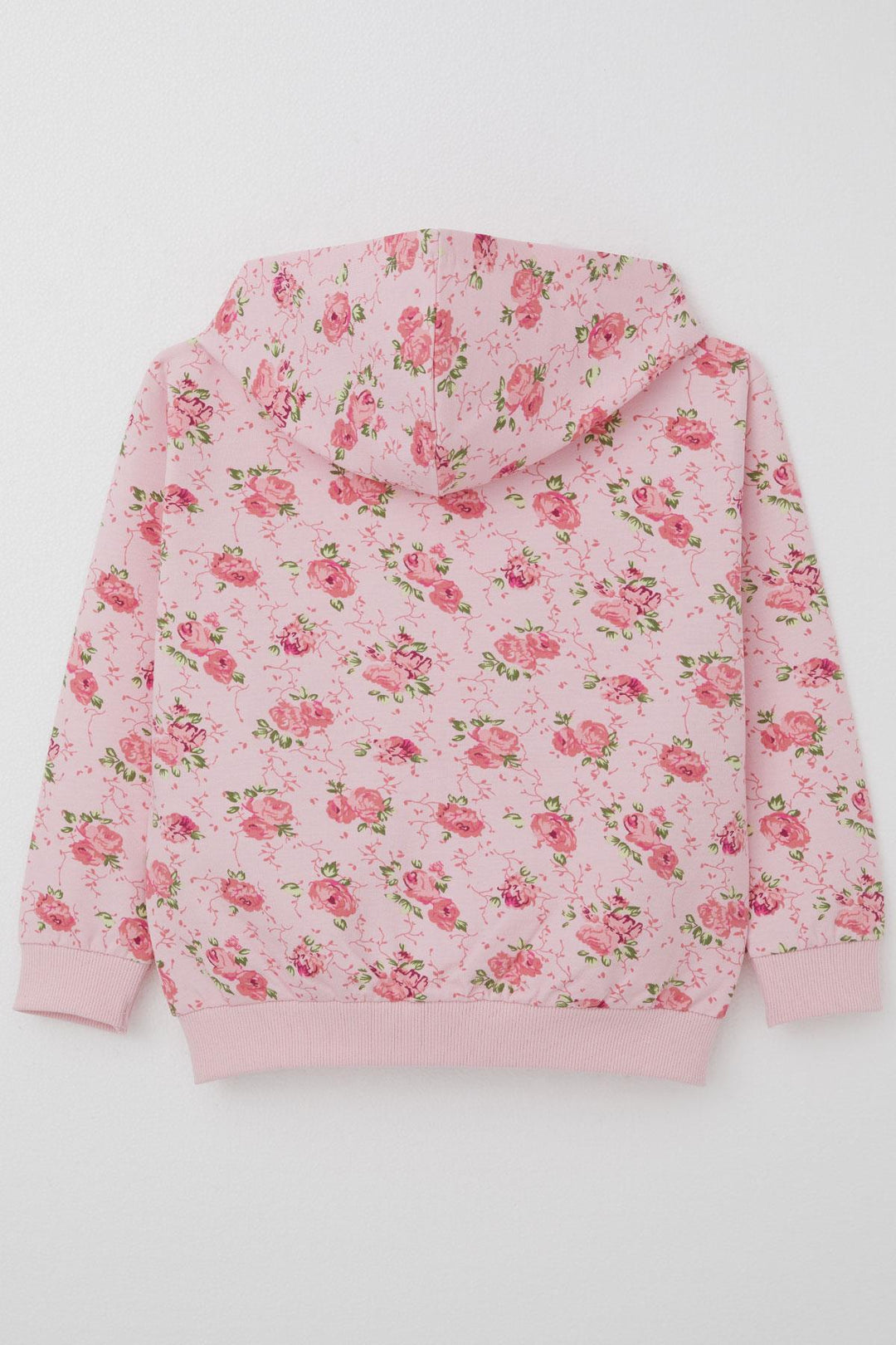 BRE Breeze Girl's Hoodie with Flower Pattern Zipper 1.5-5 Years, Pink - Brest