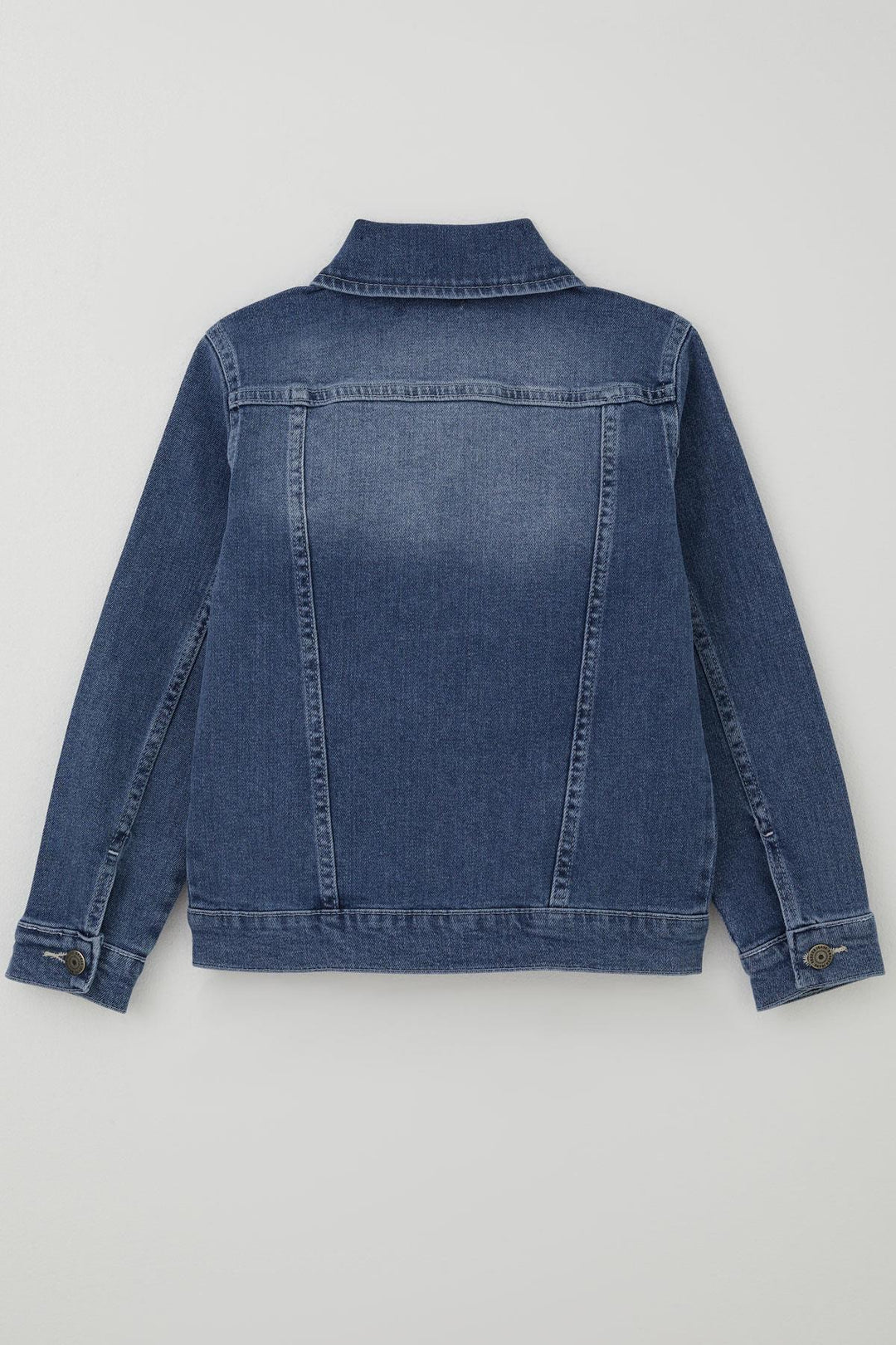 BRE Breeze Girl Child Denim Jacket with Butterfly Print Detail Pockets 62 Years, Blue - Guilderland