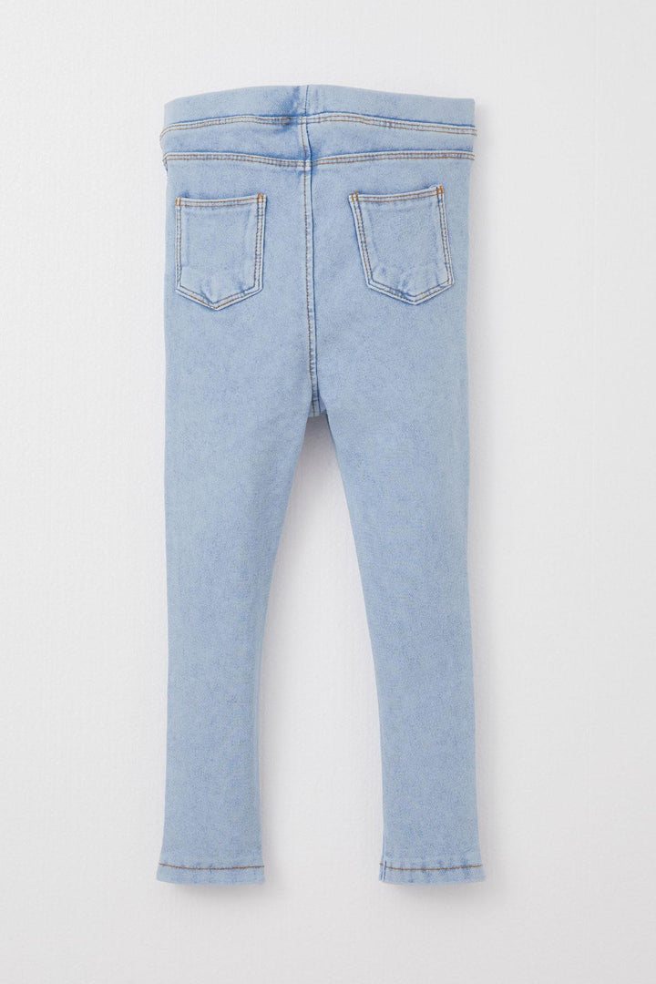 BRE Breeze Girl's Child Jean Leggings with Elastic Waistband 1-5 Years, Light Blue - Taunton