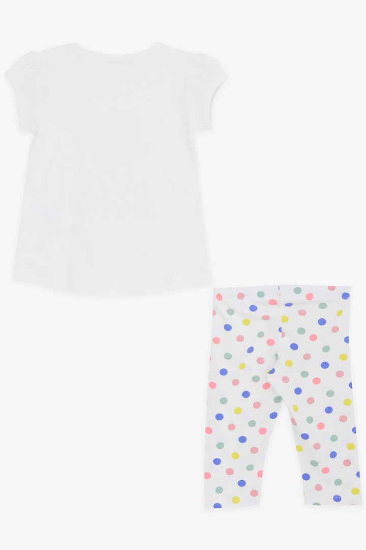 BRE Breeze Girl Child Capri Leggings Set Cute Little Friends Themed 1.5-5 Years, Ecru - Sutton in Ashfield