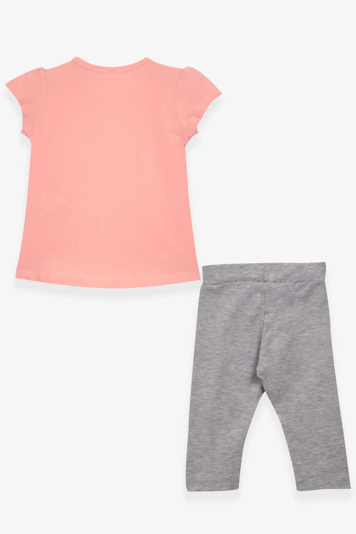 BRE Breeze Girl Child Capri Leggings Set with Bicycle Printed Girl 1.5-5 Years, Salmon - Florence-Graham