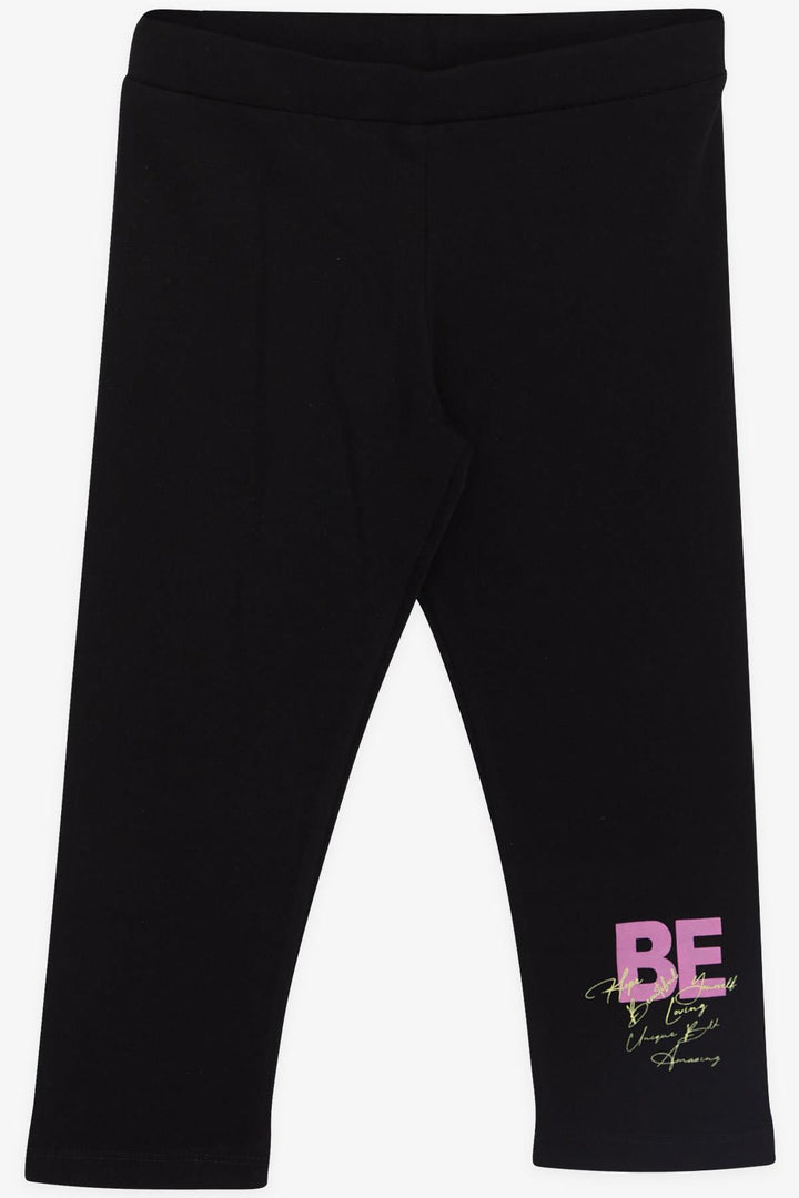 BRE Breeze Girl Child Capri Leggings Set Crop Summer Printed 84 Years, Yellow - Thornton Heath