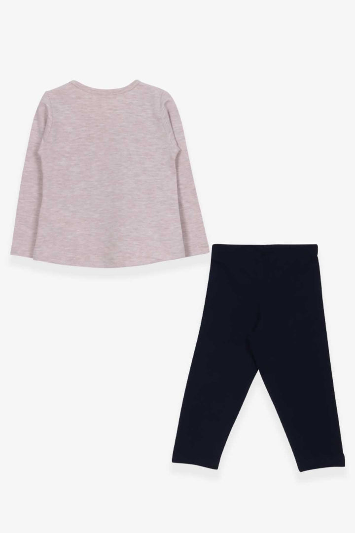 BRE Breeze Girl Child Capri Leggings Set Girl Printed 1.5-5 Years, Beige Melange - Meerbusch