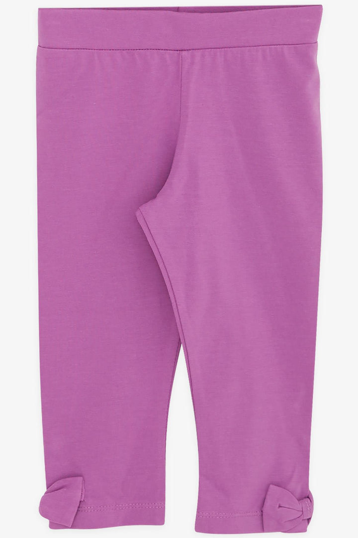 BRE Breeze Girl Child Capri Leggings Set Sequined Flamingo Printed 1.5-5 Years, Gray Melange - Alcamo