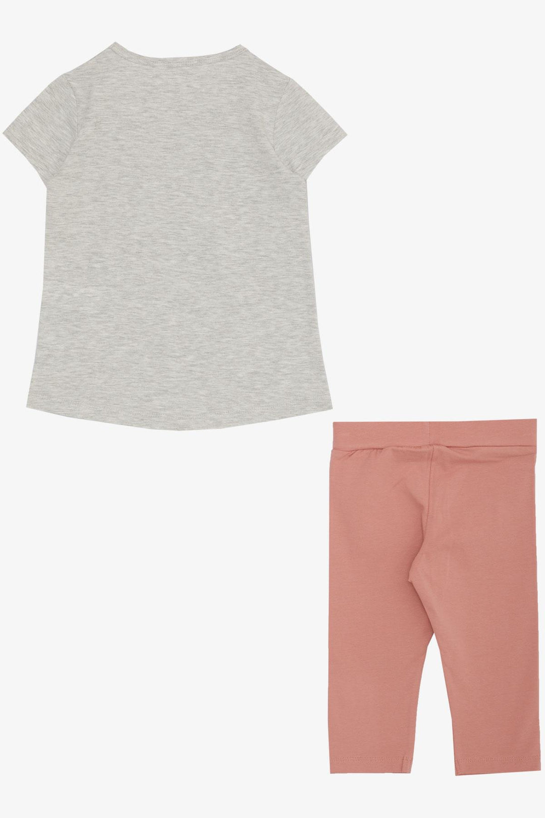 BRE Breeze Girl Child Capri Leggings Set Love Themed Bunny Printed 1.5-5 Years, Light Grey Melange - Milton Keynes