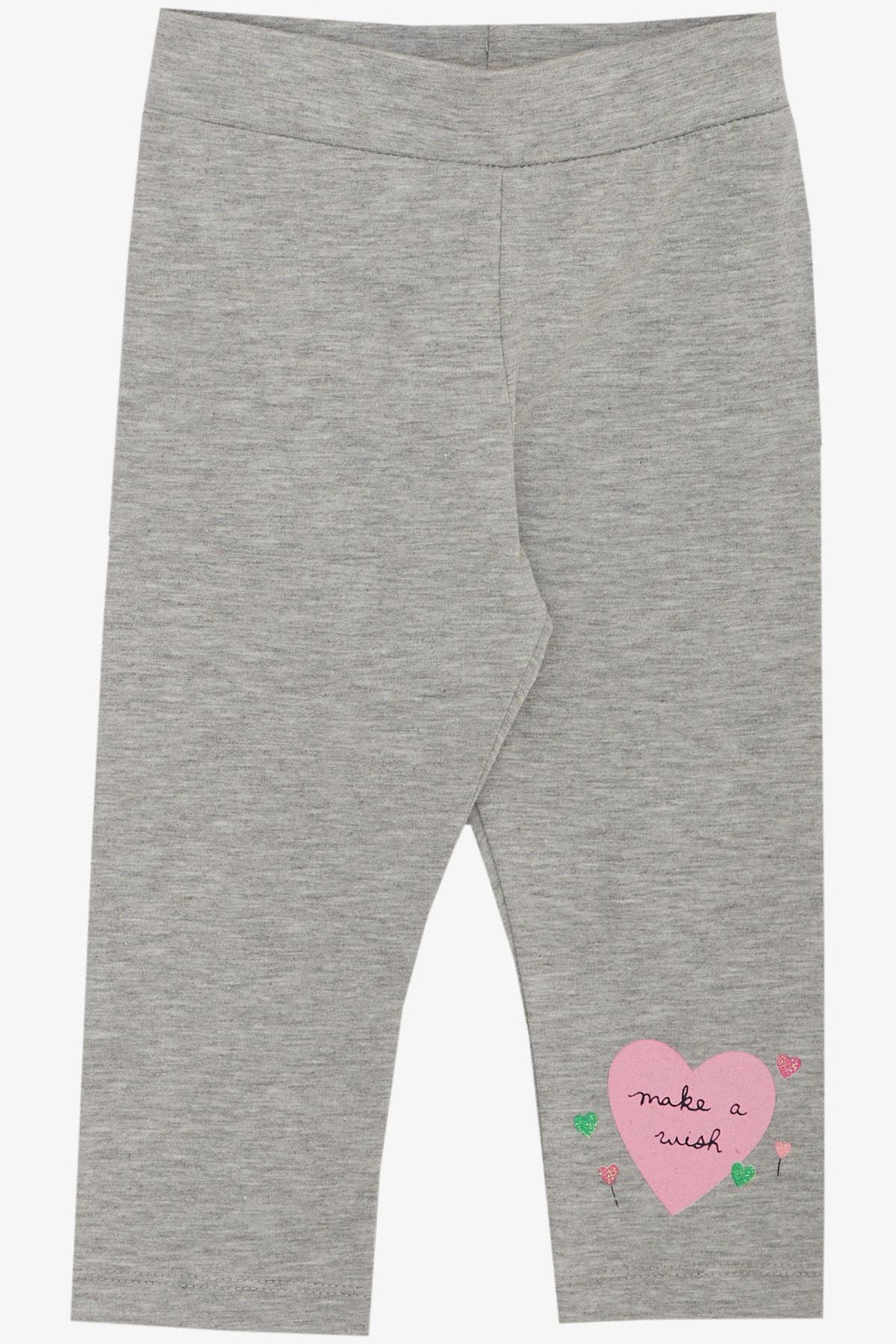 BRE Breeze Girl Child Capri Leggings Set Love Themed Bunny Printed 1.5-5 Years, Pink - Niort