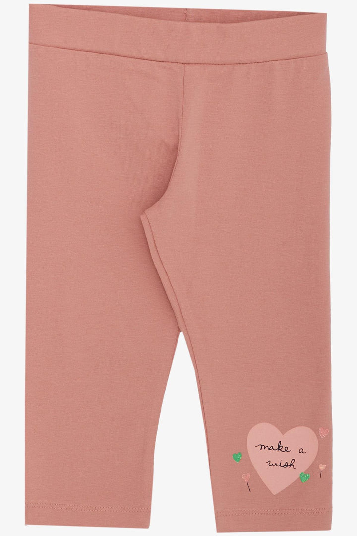 BRE Breeze Girl Child Capri Leggings Set Love Themed Bunny Printed 1.5-5 Years, Light Grey Melange - Milton Keynes