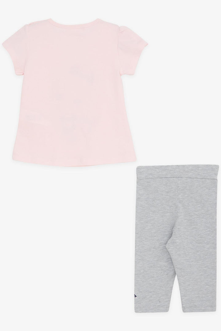 BRE Breeze Girl Child Capri Leggings Set Cute Girl Printed 1.5-5 Years, Pink - Toledo