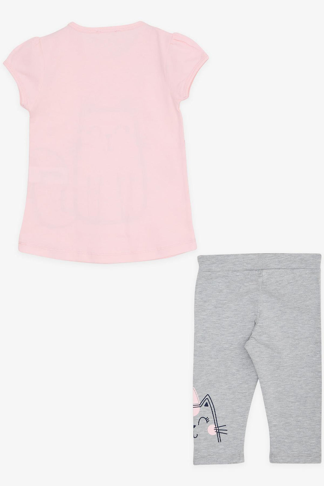 BRE Breeze Girl Child Leggings Set with Glittery Kitten Print, 1.5-5 Years, Powder - New Bedford