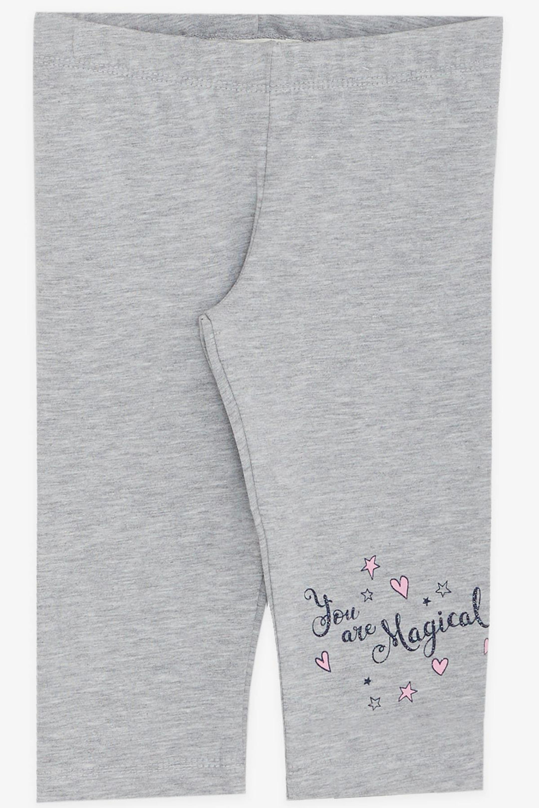 BRE Breeze Girl Child Capri Leggings Set with Unicorn Print, 1.5-5 Years, Pink - Sandy