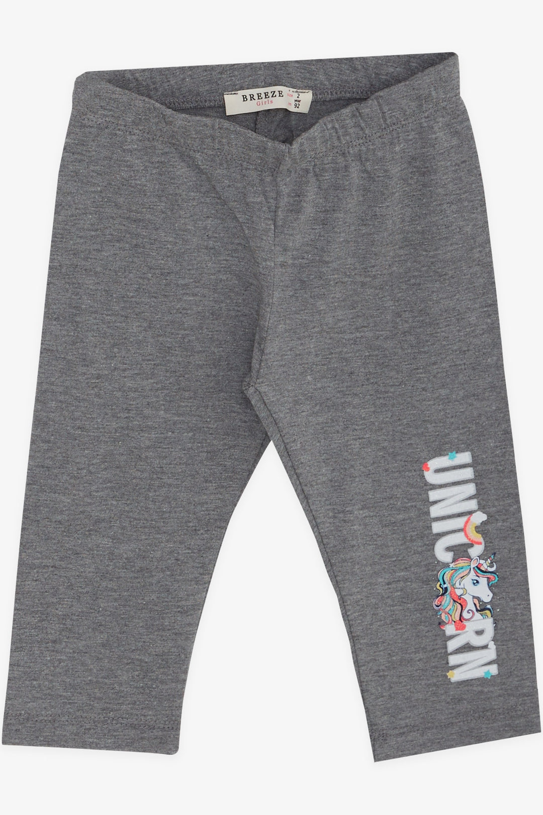 BRE Breeze Girl Child Capri Leggings Set Unicorn 2-6 Years, Salmon - El Centro