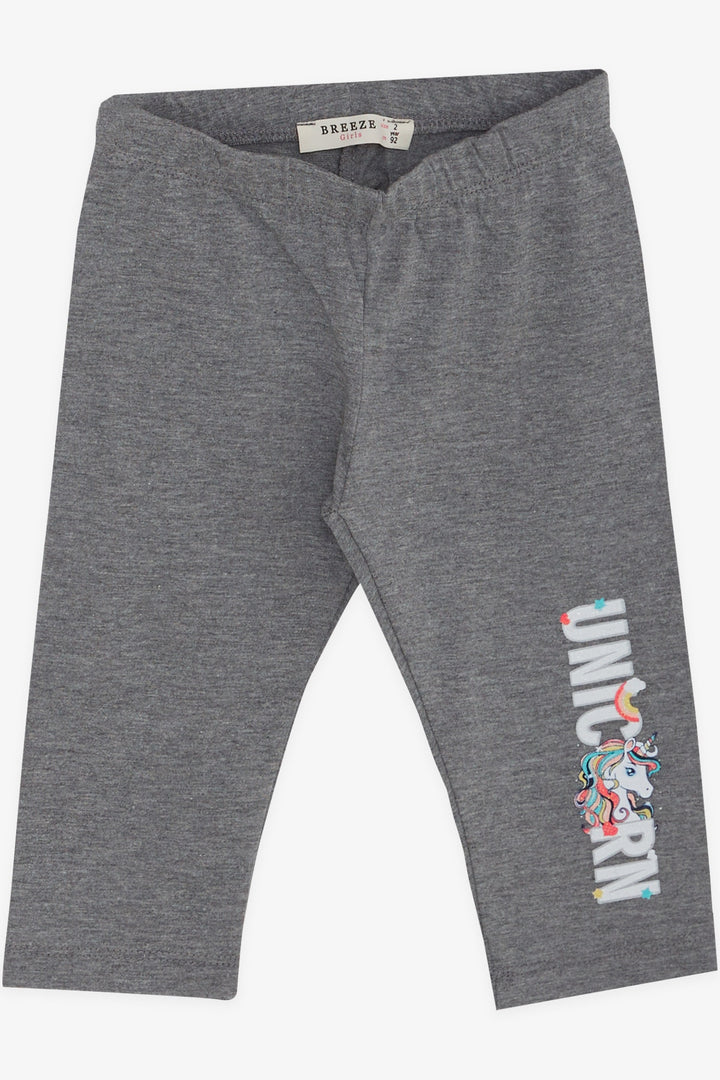 BRE Breeze Girl Child Capri Leggings Set Unicorn 2-6 Years, Salmon - El Centro