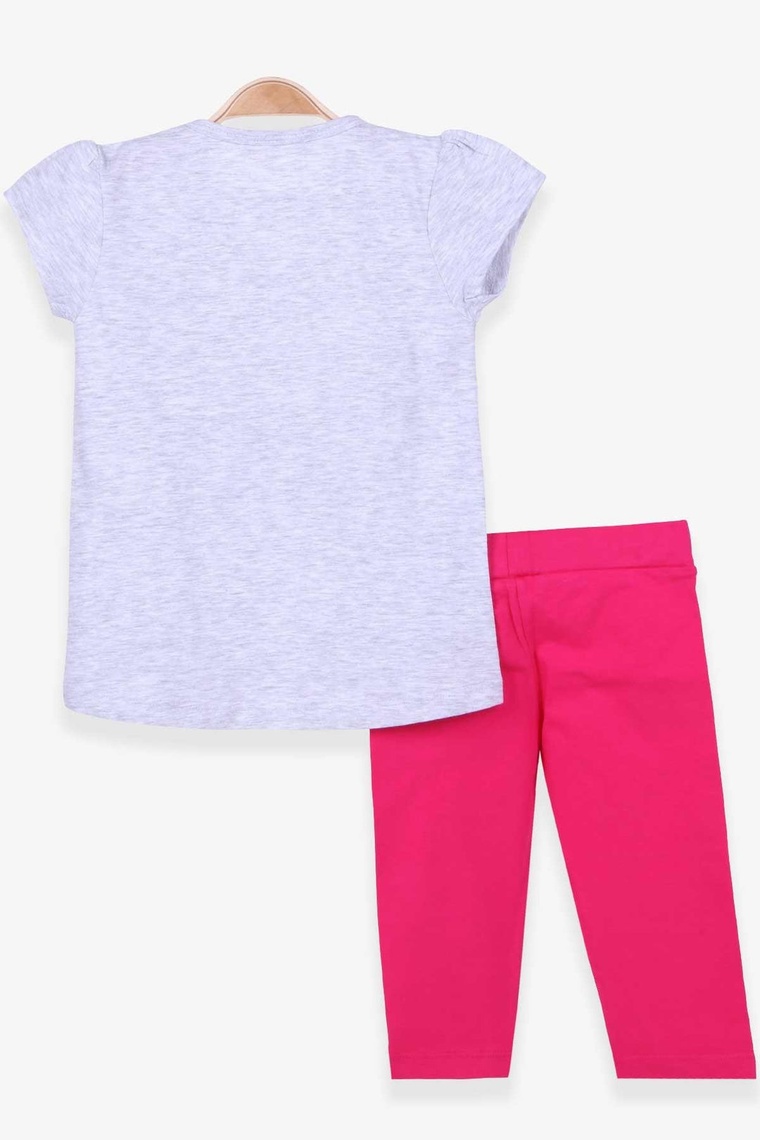 BRE Breeze Girl Capri Leggings Set with Unicorn Print 1.5-5 Years, Light Grey Melange - Ciudad Valles