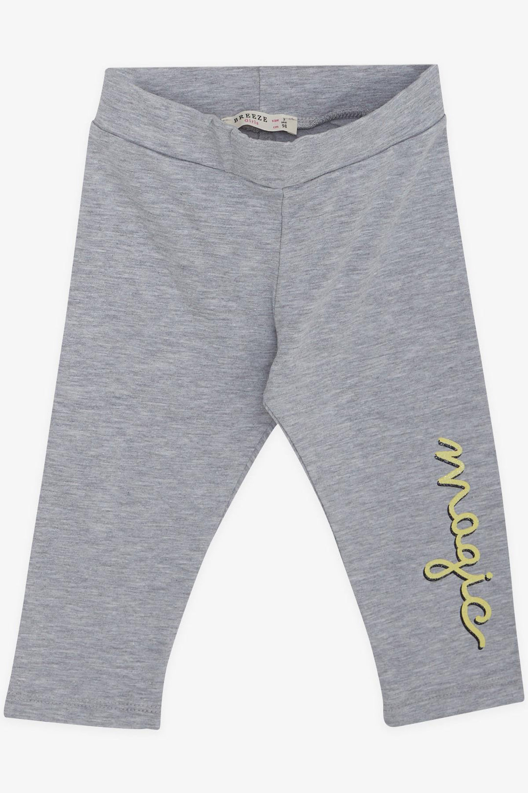 BRE Breeze Girl Capri Leggings Set with Unicorn Print 1.5-5 Years, Yellow - Mons