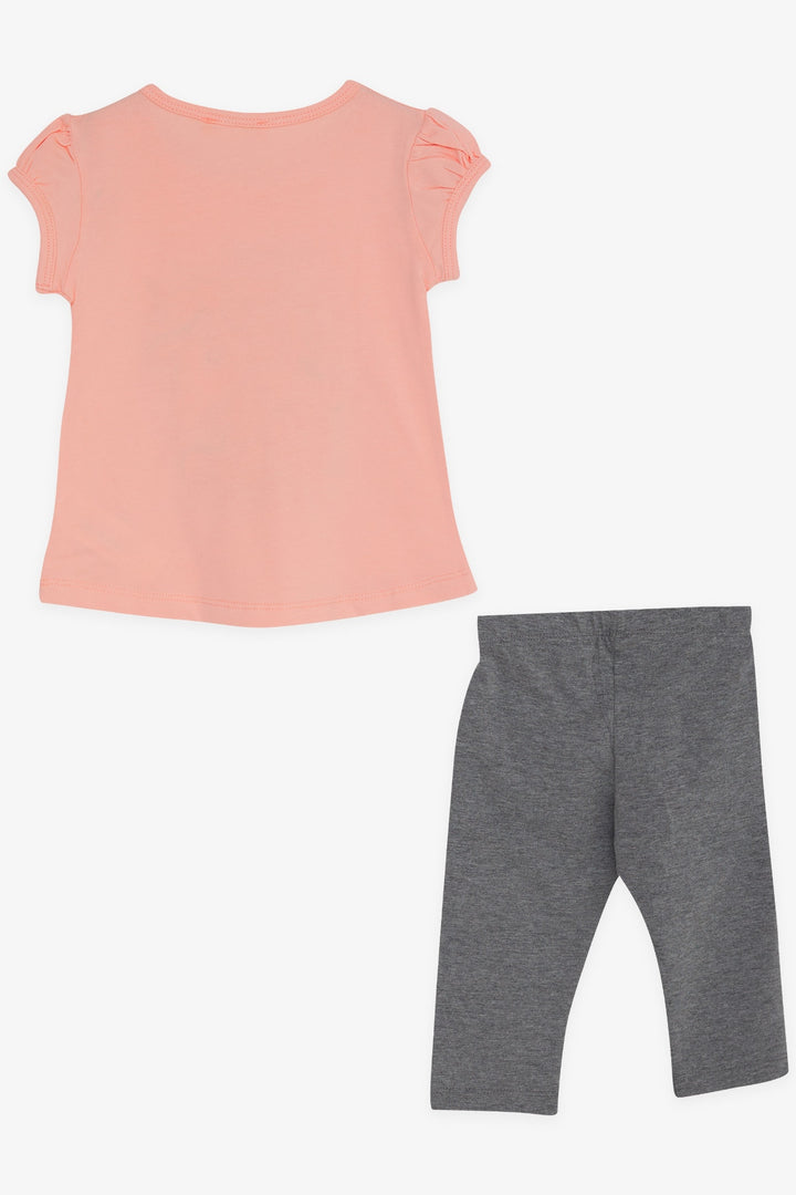 BRE Breeze Girl Child Capri Leggings Set Unicorn 2-6 Years, Salmon - El Centro