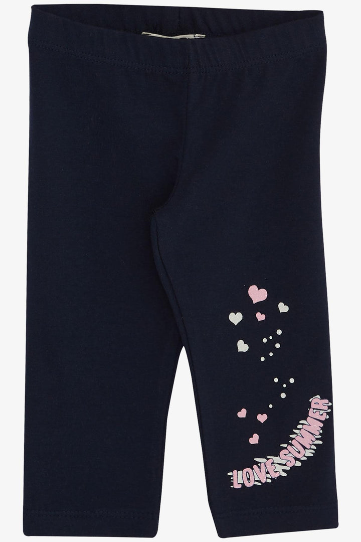 BRE Breeze Girl Child Capri Leggings Set Summer Themed Cupcake Printed 1.5-5 Years, Aqua Green - Turda