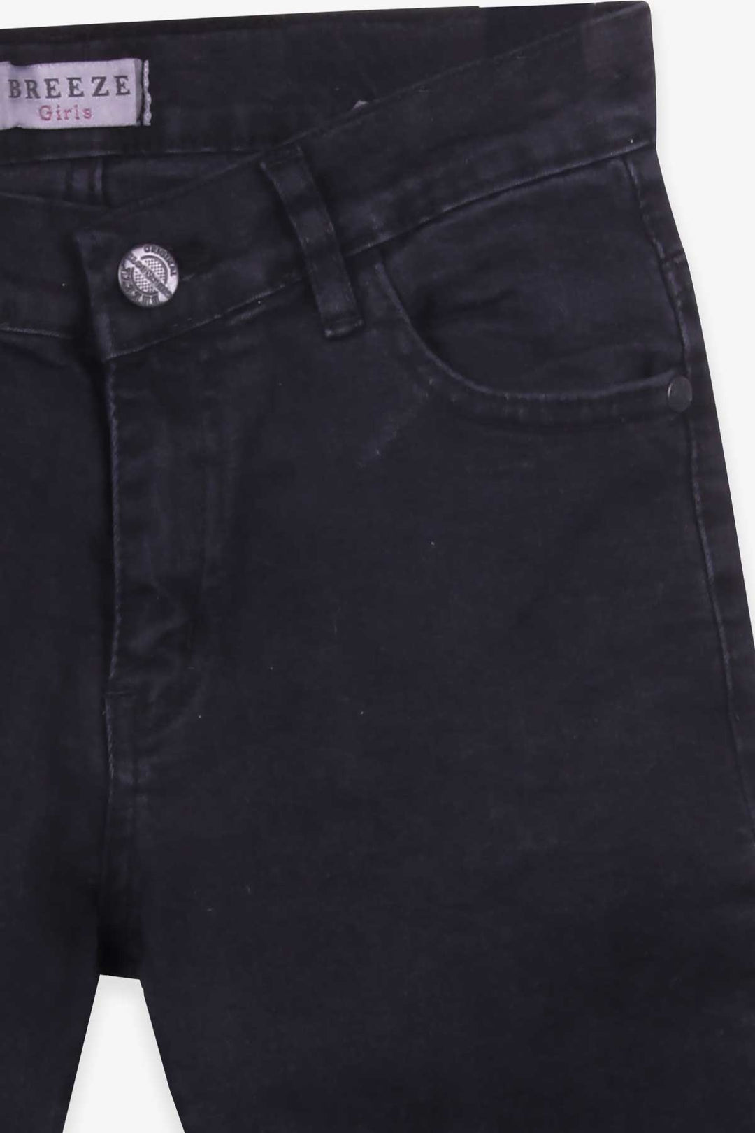 BRE Breeze Girl's Jeans with Ripped Detail, 84 Years, Black - North Charleston