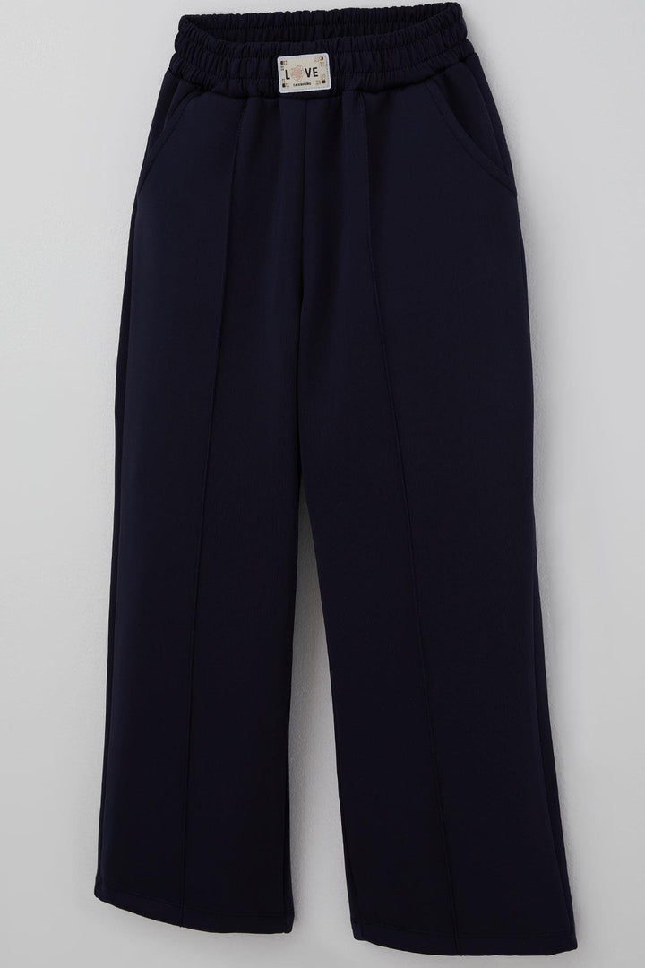 BRE Breeze Girl's Pants with Arm Detail Stitched Pockets 84 Years, Navy Blue - Exeter