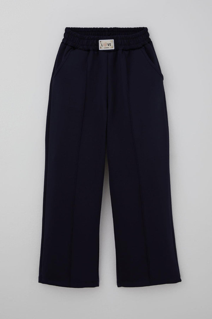 BRE Breeze Girl's Pants with Arm Detail Stitched Pockets 84 Years, Navy Blue - Exeter